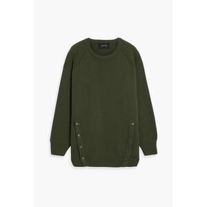 Simone Rocha 'Button-Detailed' Green Wool Sweater Size S